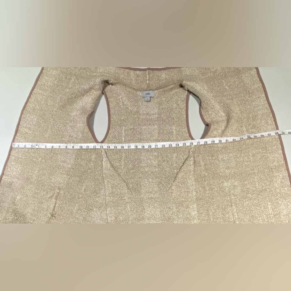 Yairo Plaid Wool Blend Blanket Sweater Vest, size S - Picture 7 of 8